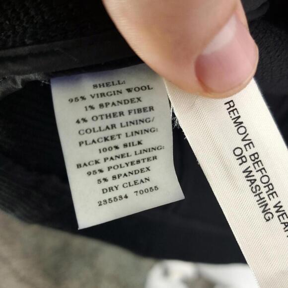 Ann Taylor Jacket Womens M Ribbed Half Sleeve Collarless Open Front Career - Picture 8 of 10